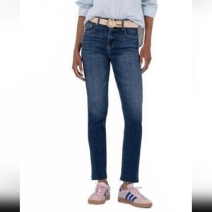 Kut From The Kloth Rachael Fab Ab Mom Raw Hem Frayed Ankle Jeans